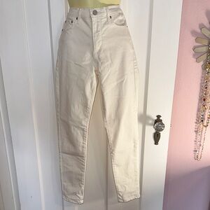 Banana Republic Sculpt Skinny White Jeans